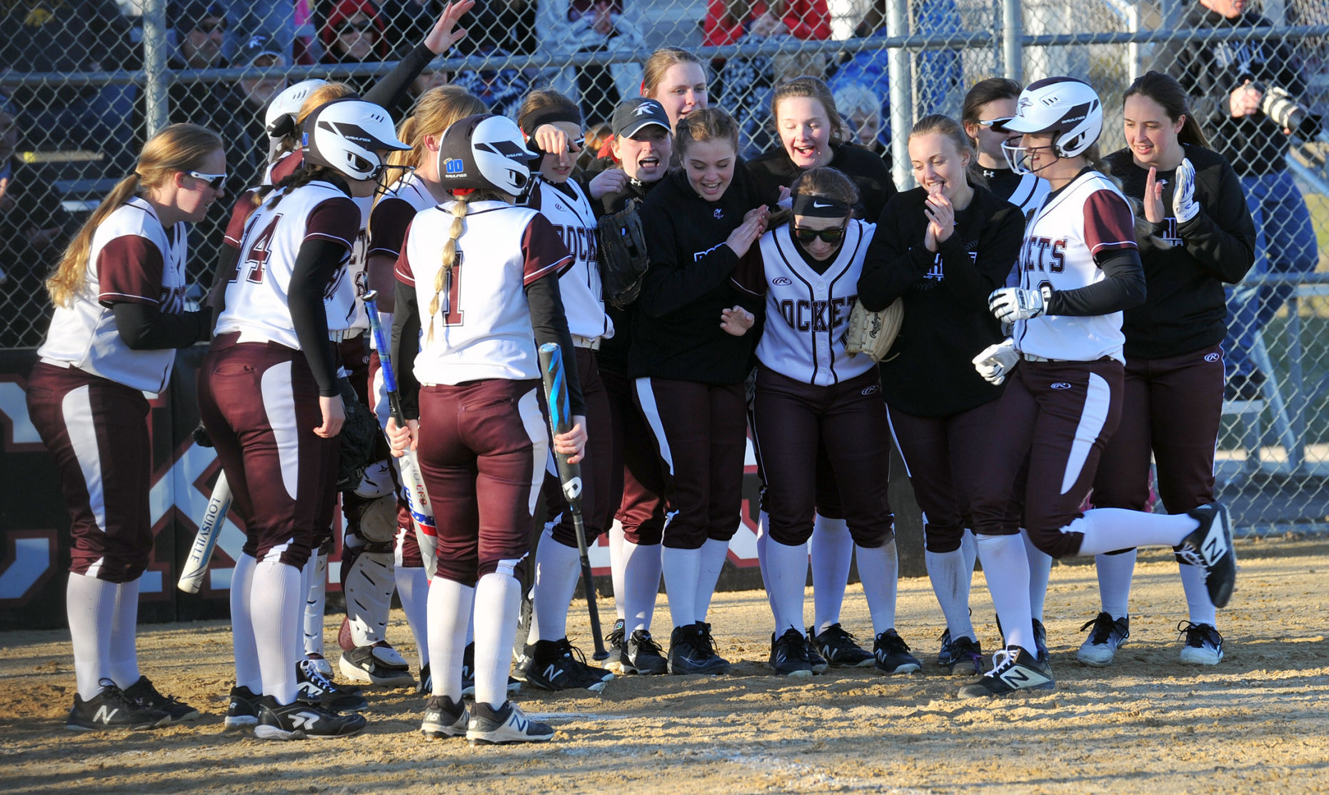 Rock Island at Rockridge softball